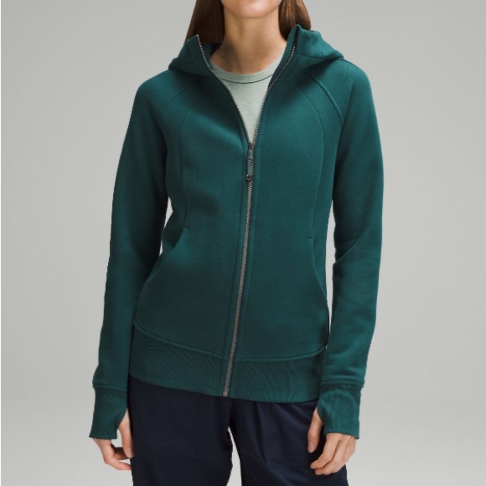 Lululemon Athletica Deep Green Zip-Up Hoodie